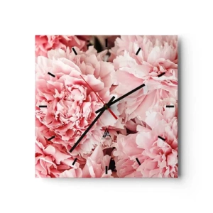 Wandklok - Klok - Roze droom - 30x30 cm