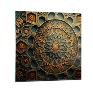 Schilderen op glas - In Arabische sfeer - 60x60 cm