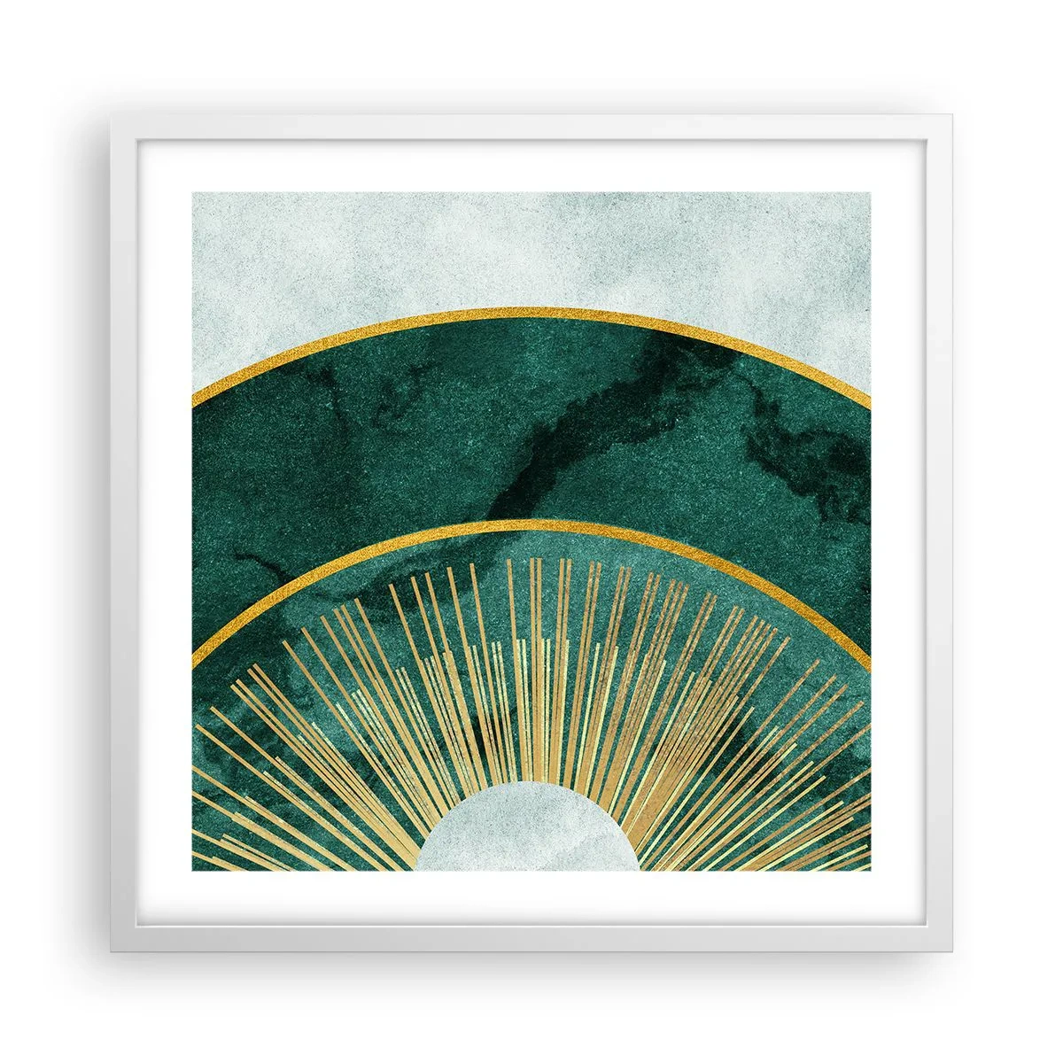 Poster in een witte lijst - Een ander zonnestelsel - 50x50 cm