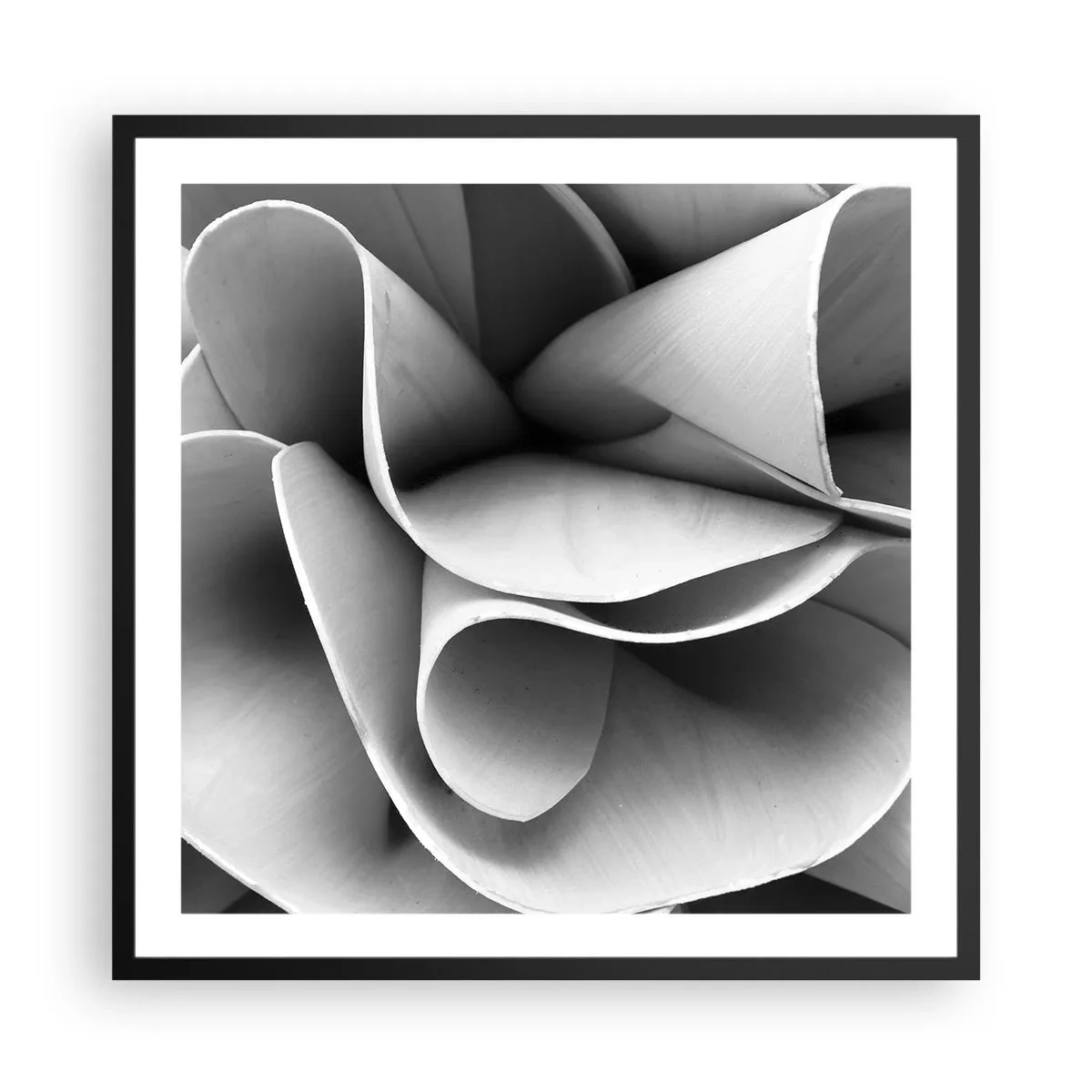 Poster in een zwarte lijst - Het gebeurt in de ruimte - 60x60 cm