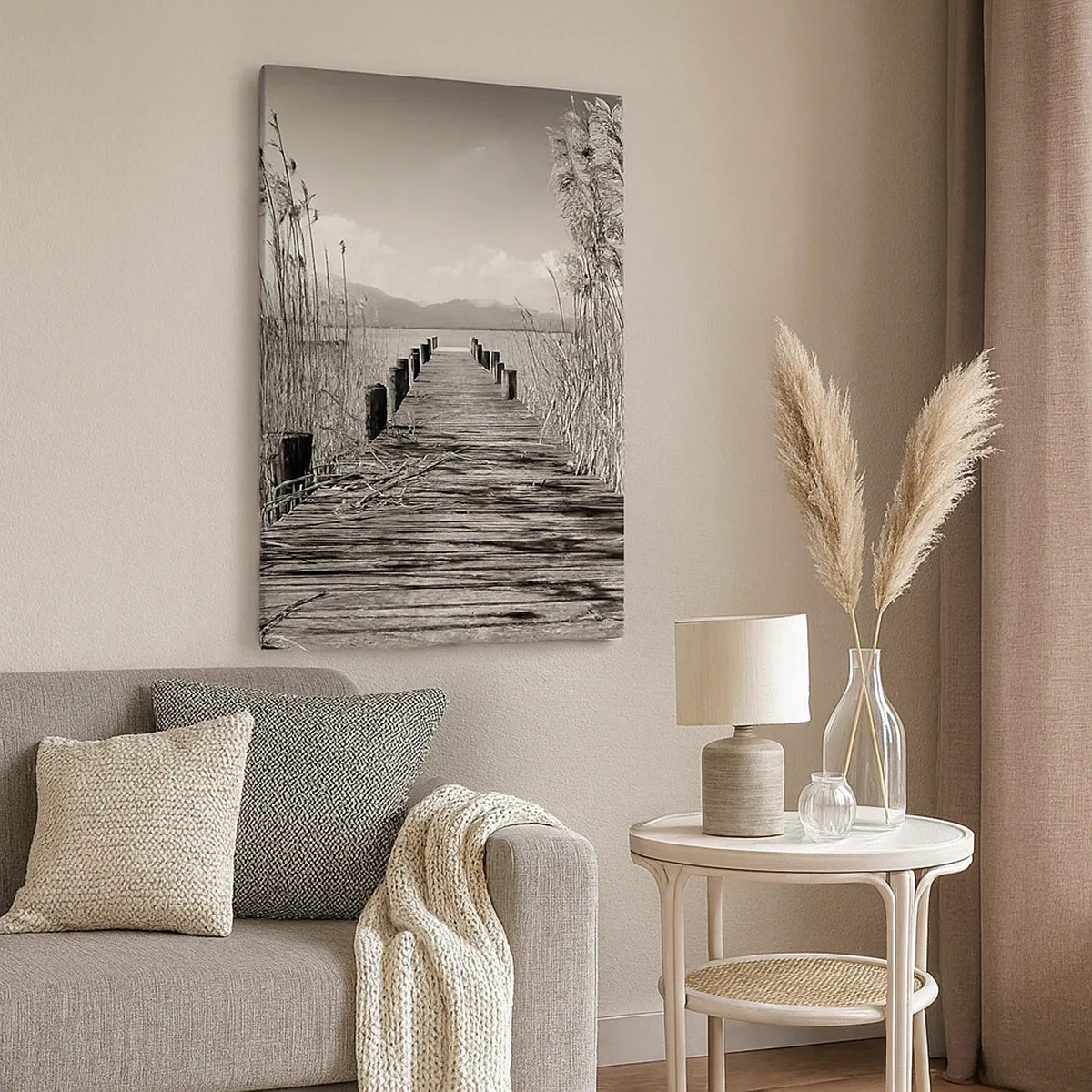 Schilderen op canvas - In de stilte van het gras - 50x70 cm