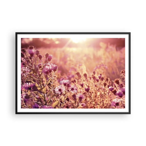 Poster in een zwarte lijst - Voordat de zomer voorbij is - 100x70 cm