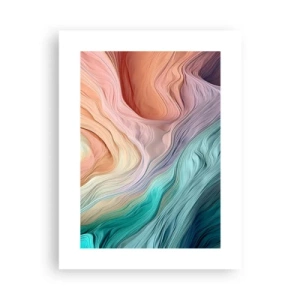 Poster - Regenboog golf - 30x40 cm