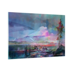 Schilderen op glas - Onder een welwillende hemel - 100x70 cm