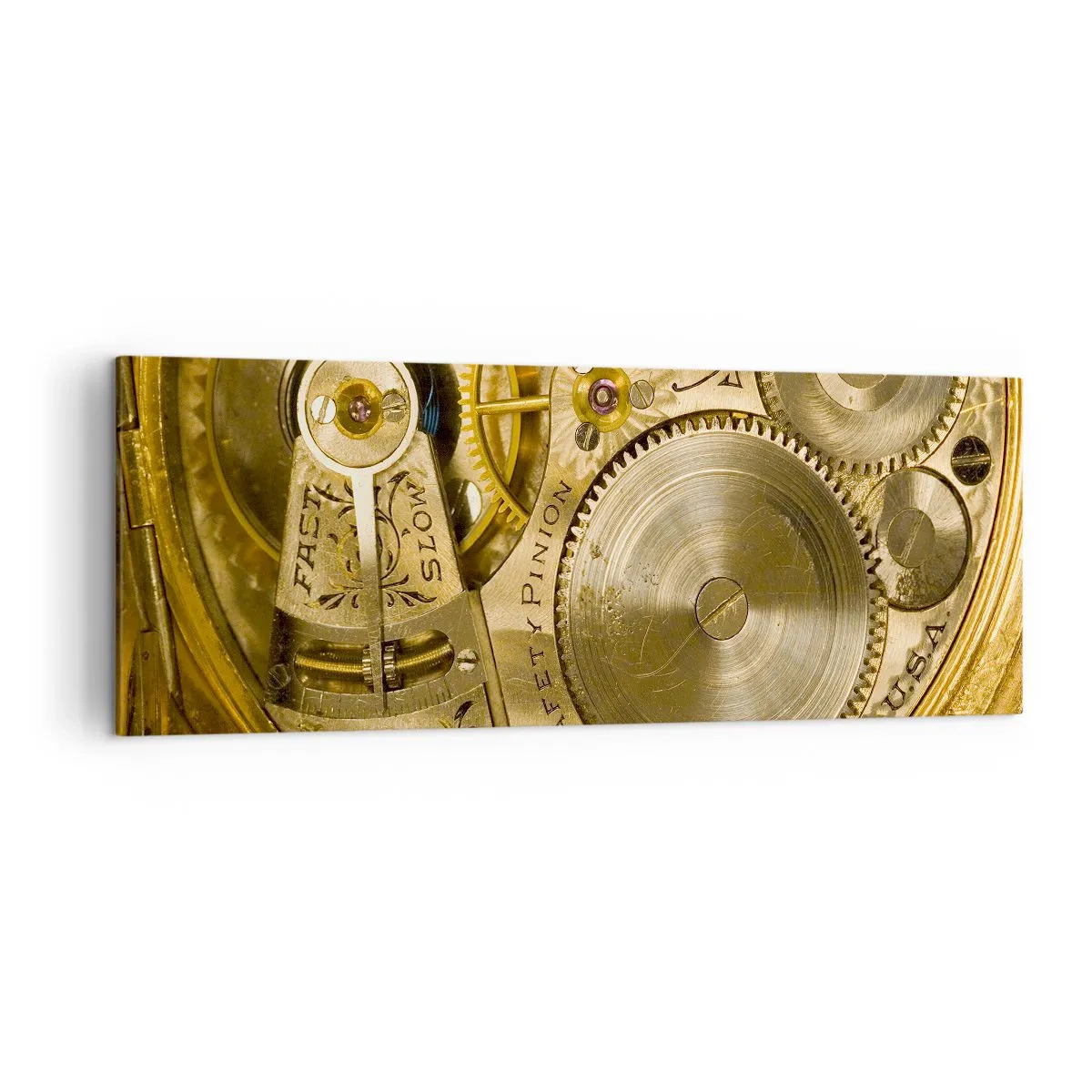 Schilderen op canvas - Ga met de tijd mee - 140x50 cm