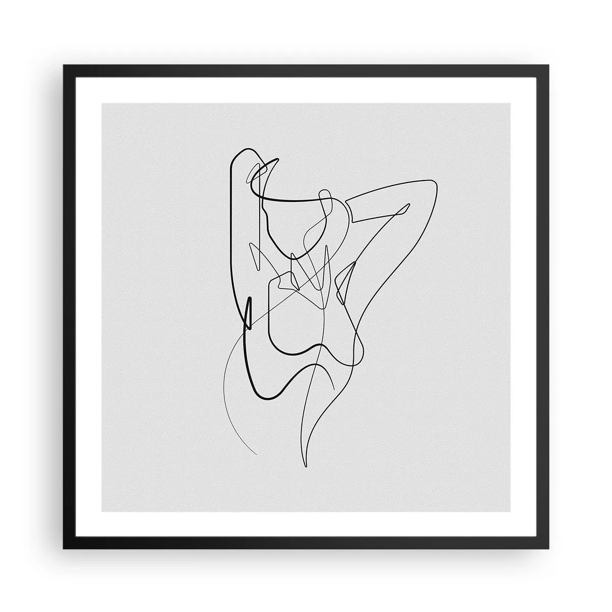 Poster in een zwarte lijst - Zoals je echt bent… - 60x60 cm