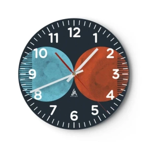 Wandklok - Klok - Alleen geometrie? - 40x40 cm