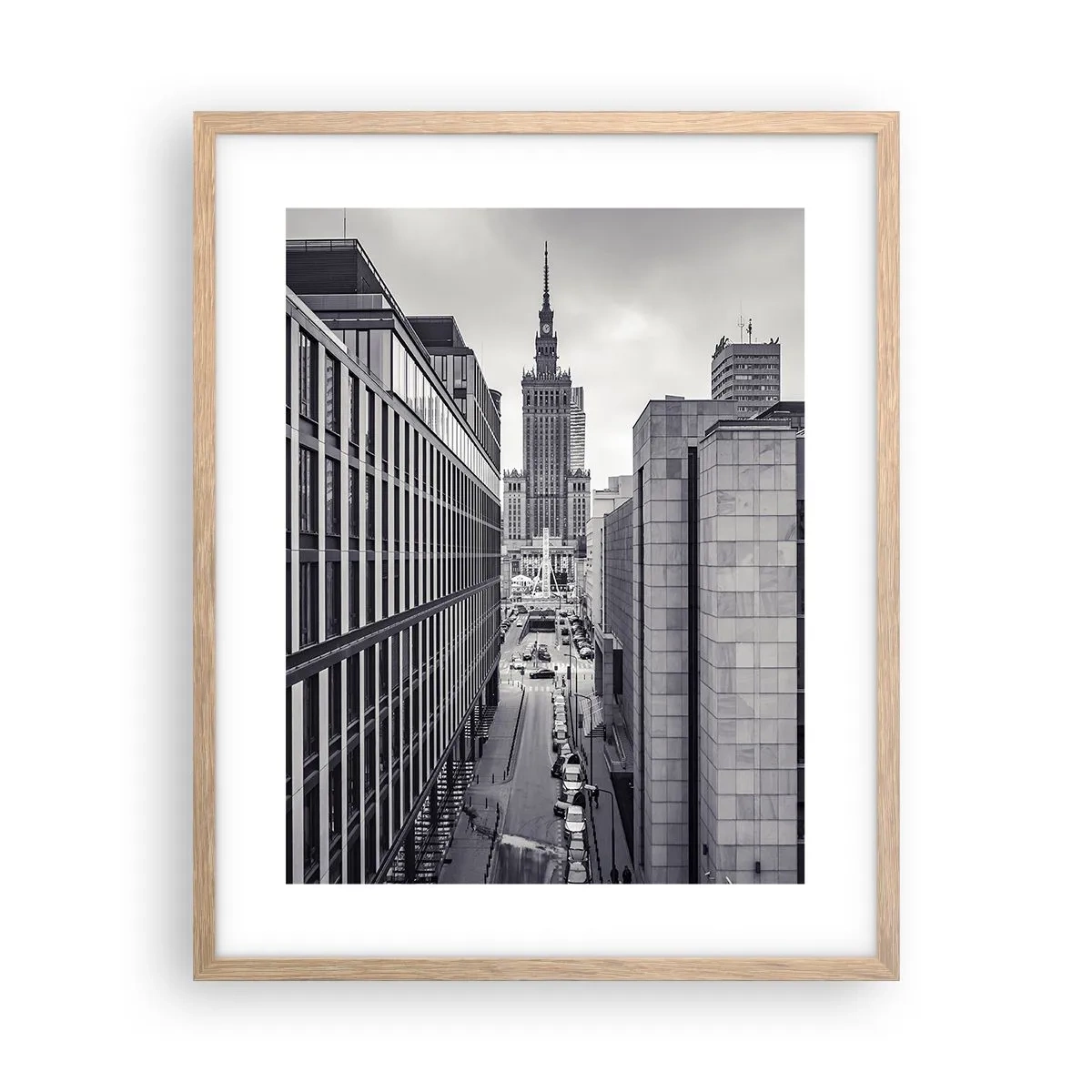 Een poster in een licht eiken lijst - Warschau vallei - 40x50 cm