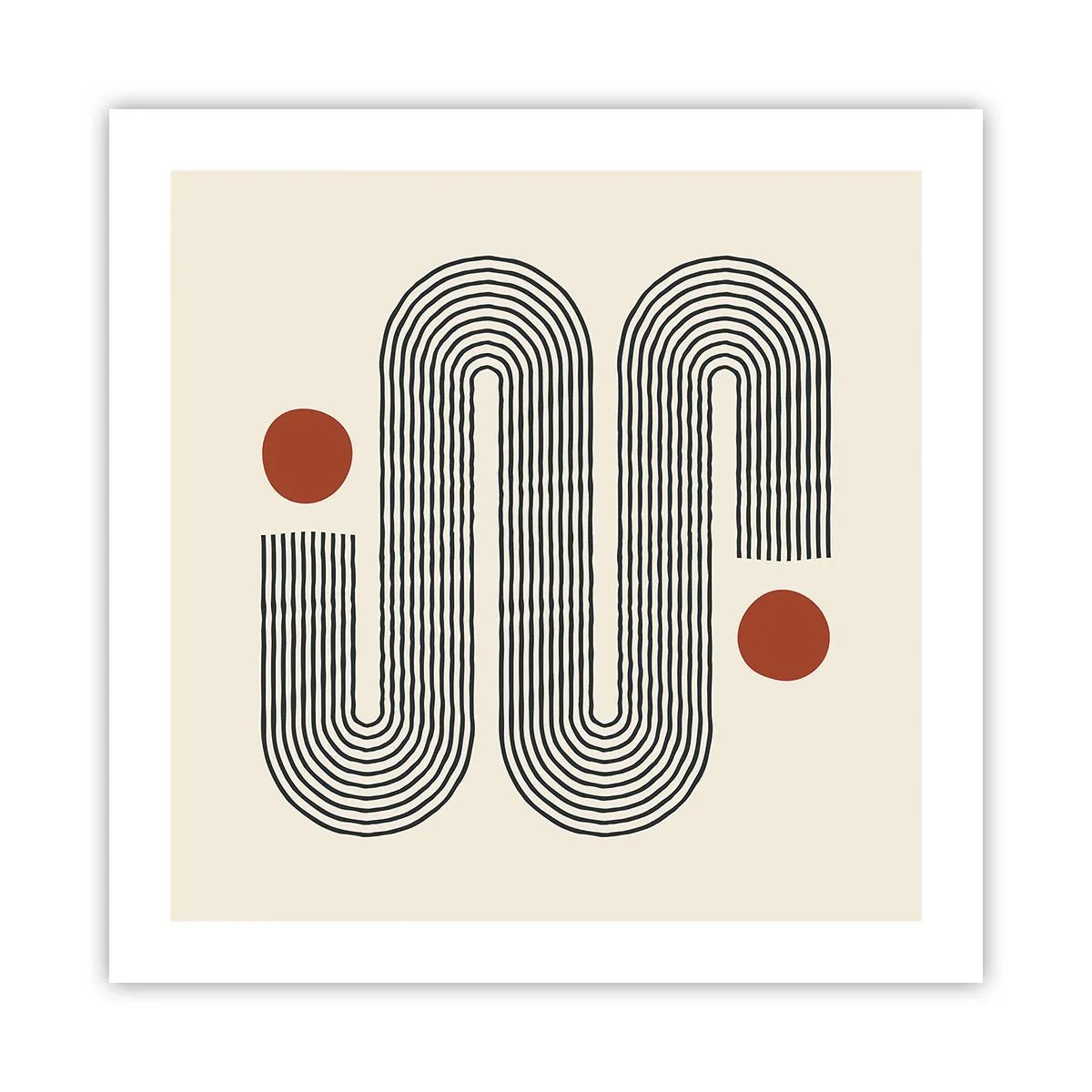 Poster - Van het begin tot het eind - 50x50 cm