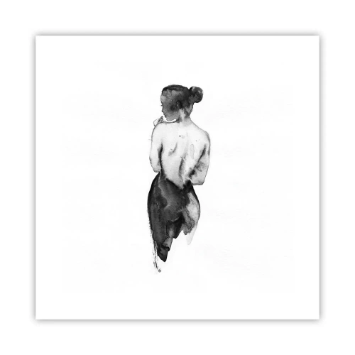 Poster - Bij haar verdwijnt de wereld - 40x40 cm