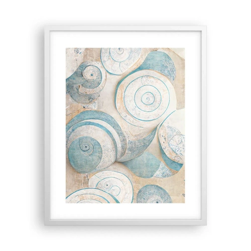 Poster in een witte lijst - Wat zit er in de schelp? - 40x50 cm