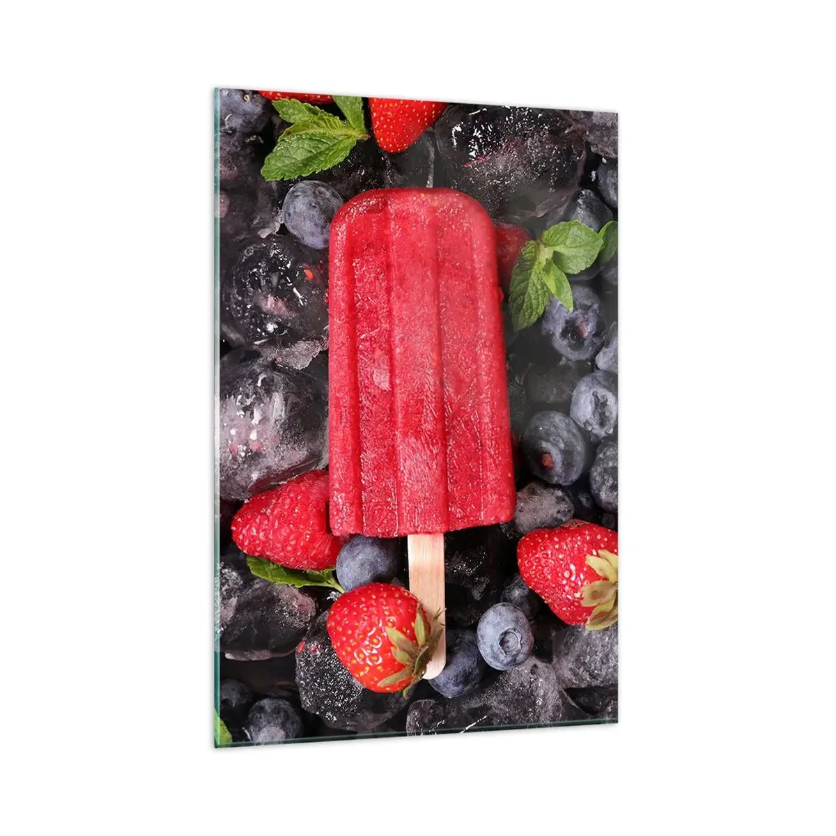 Schilderen op glas - De smaak van hete zomer - 80x120 cm