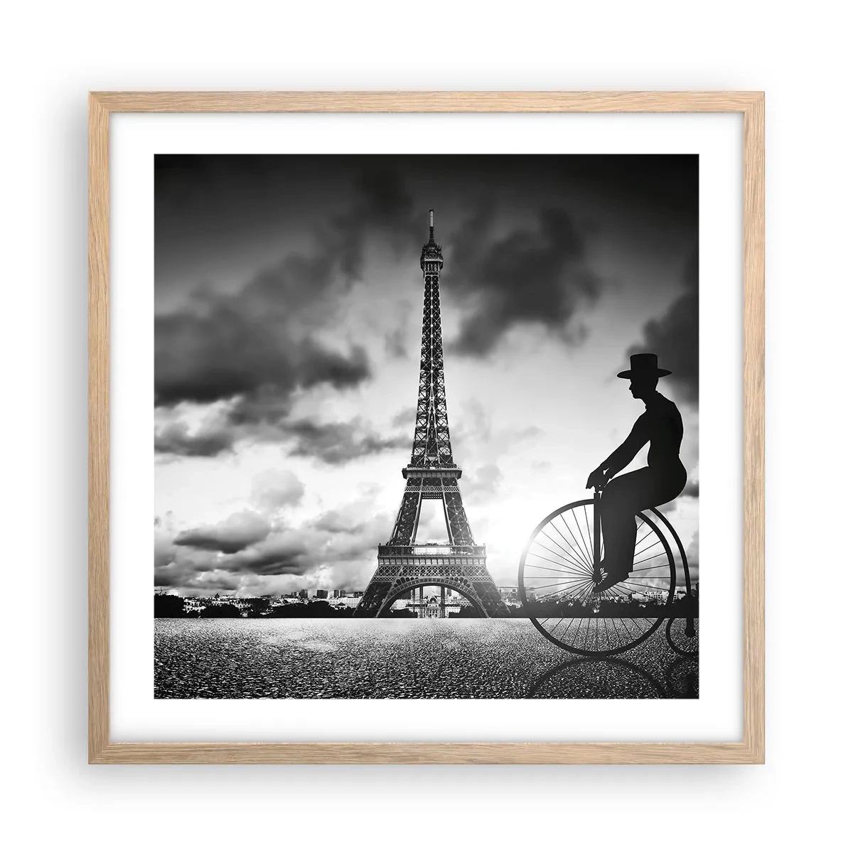 Een poster in een licht eiken lijst - Verlangen naar Belle Epoque - 50x50 cm