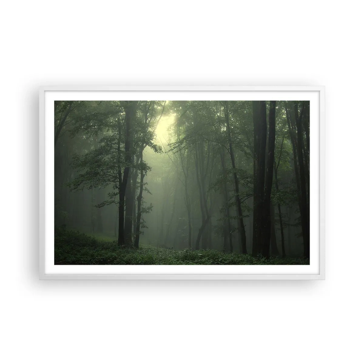 Poster in een witte lijst - Voordat hij wakker wordt - 91x61 cm