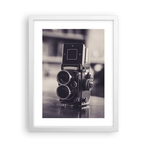 Poster in een witte lijst - De magie van oude fotografie - 30x40 cm