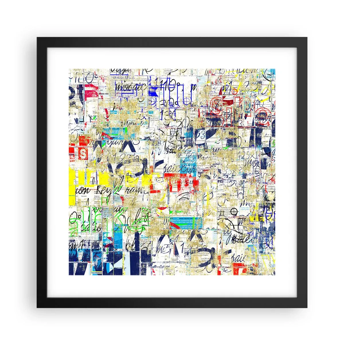 Poster in een zwarte lijst - Het is gewoon een lust voor het oog - 40x40 cm