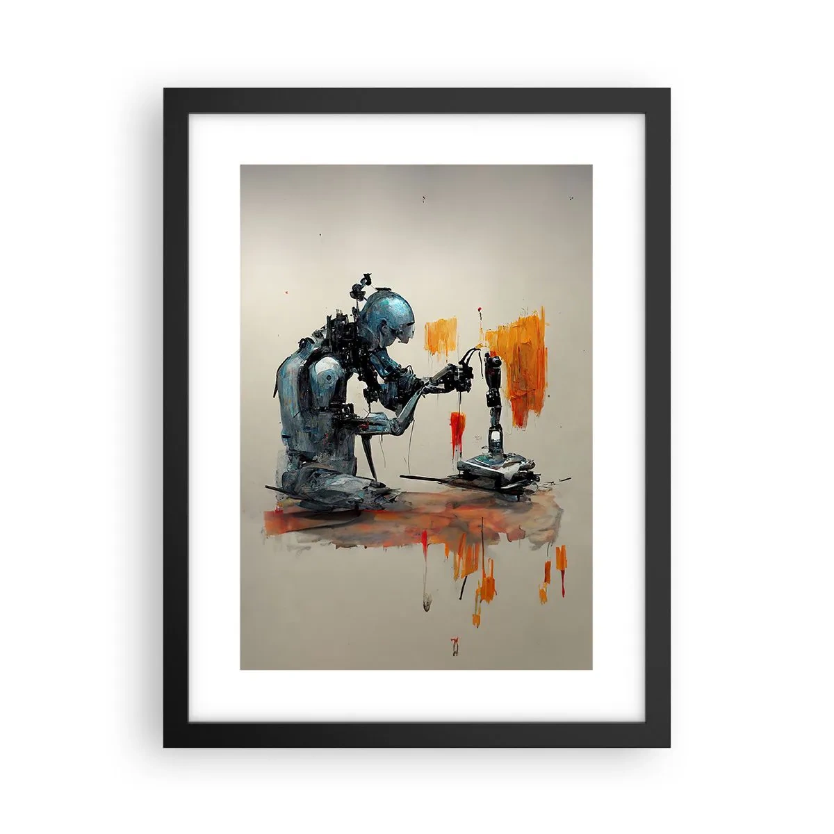 Poster in een zwarte lijst - Morgen al… - 30x40 cm