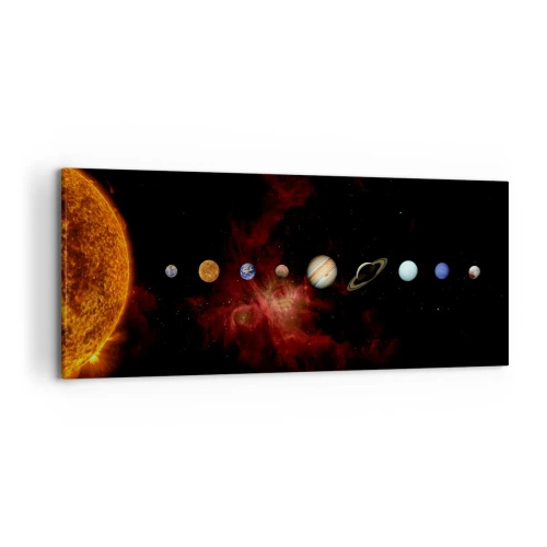 Schilderen op canvas - Onze buurt - 120x50 cm