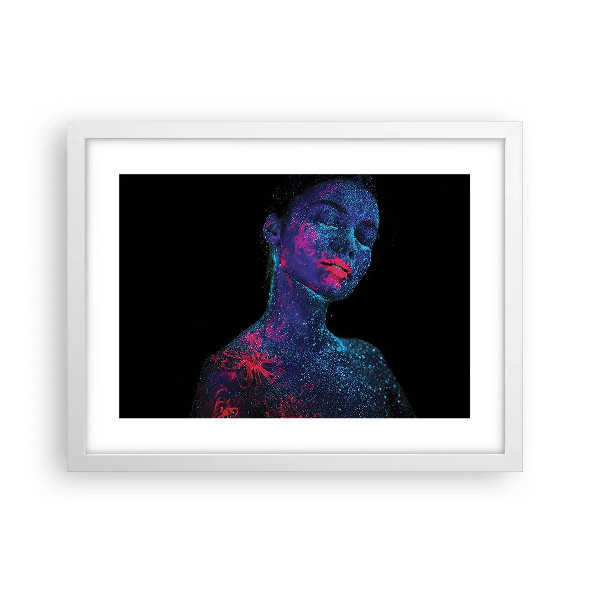 Poster in een witte lijst - in sterrenstof - 40x30 cm