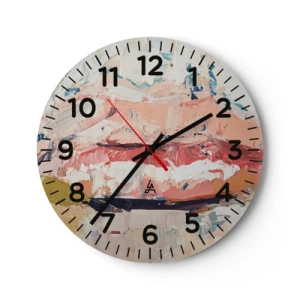 Wandklok - Klok - Het wekt de zintuigen - 30x30 cm