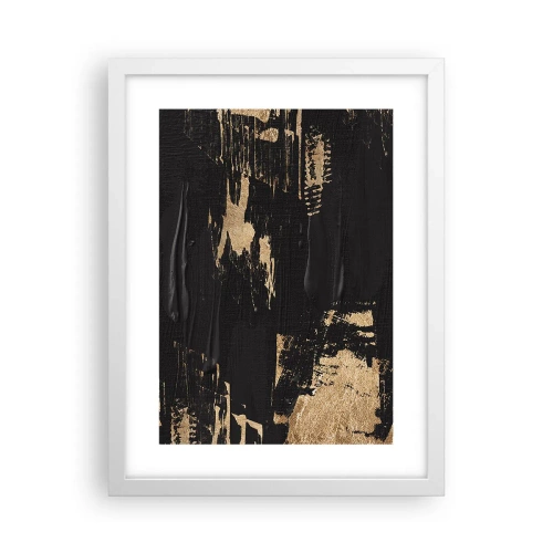 Poster in een witte lijst - Spoor van aanraking - 30x40 cm