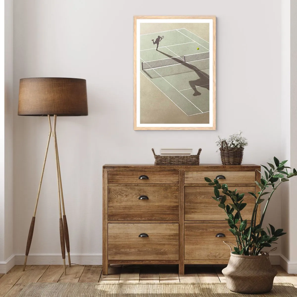 Een poster in een licht eiken lijst - Jezelf overwinnen - 70x100 cm