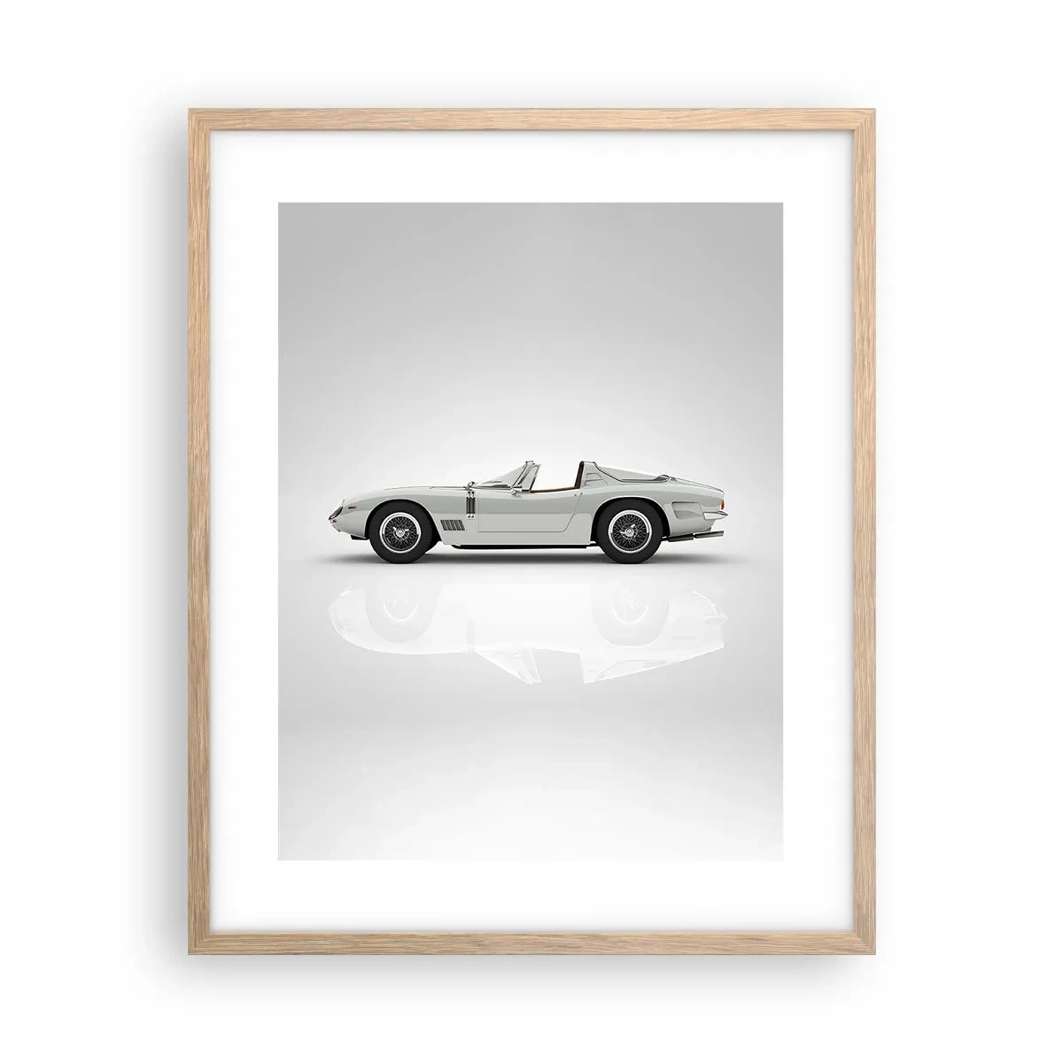 Een poster in een licht eiken lijst - Belofte van plezier - 40x50 cm