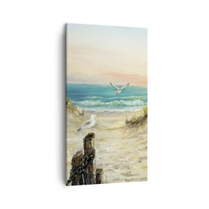 Schilderen op canvas - Windstille afzondering - 45x80 cm