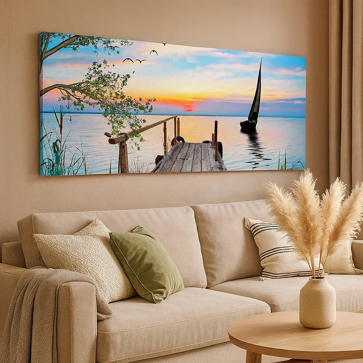 Schilderen op canvas - Goedeavond - 30x30 cm