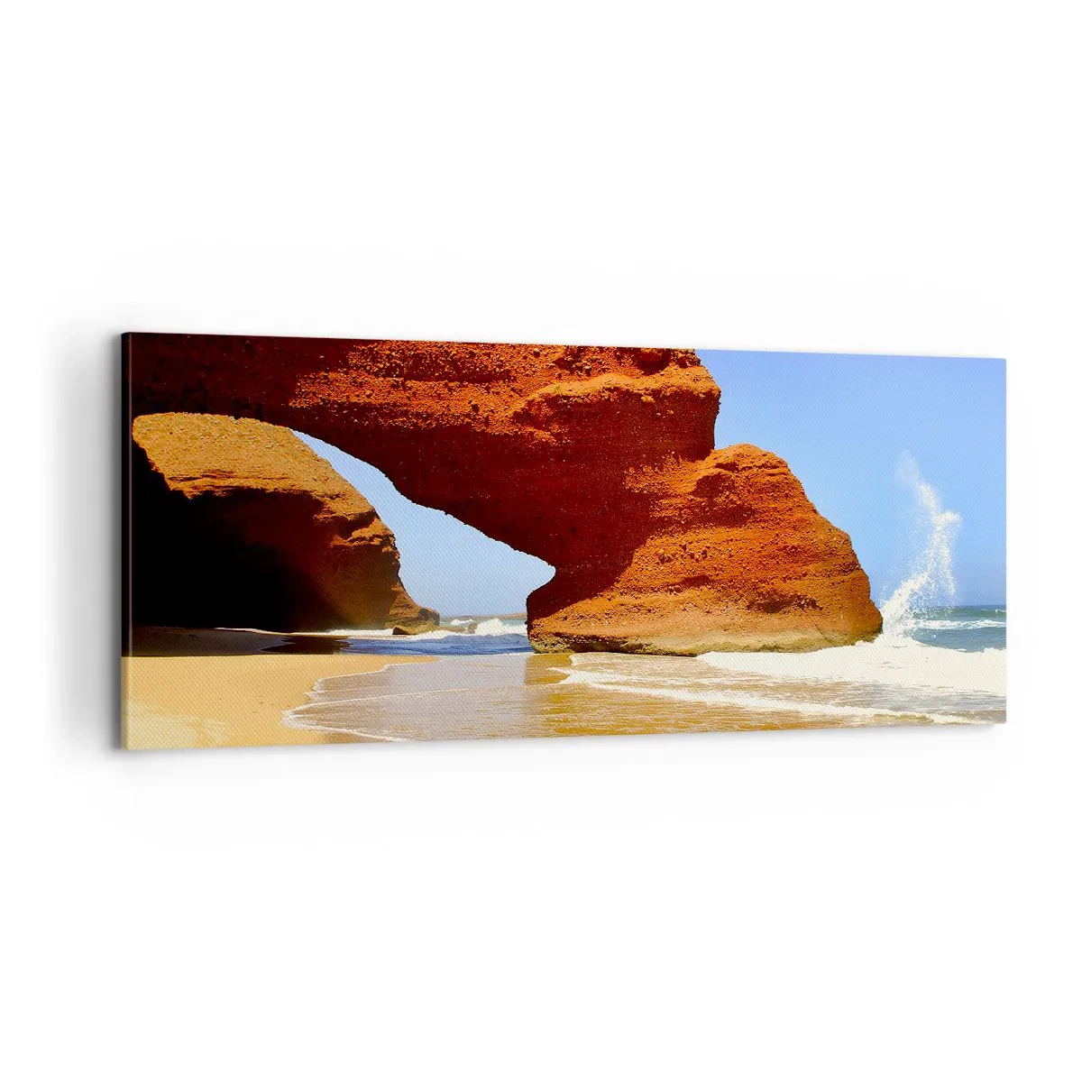 Schilderen op canvas - Water en wind  al duizen jaren - 100x40 cm