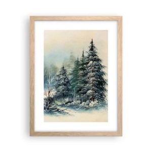 Een poster in een licht eiken lijst - Klaar voor kerst - 30x40 cm