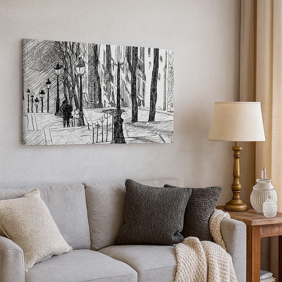 Schilderen op canvas - Een liefdesverhaal of een horrorverhaal? - 30x30 cm