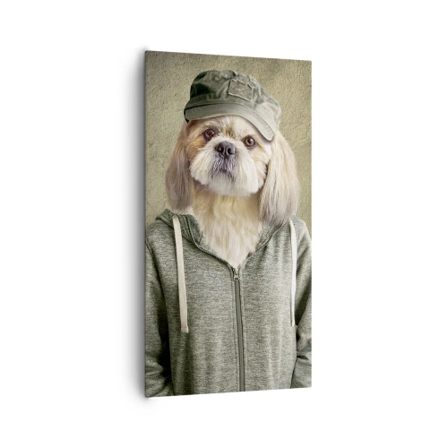 Schilderen op canvas - Ik heb liever losser - 65x120 cm