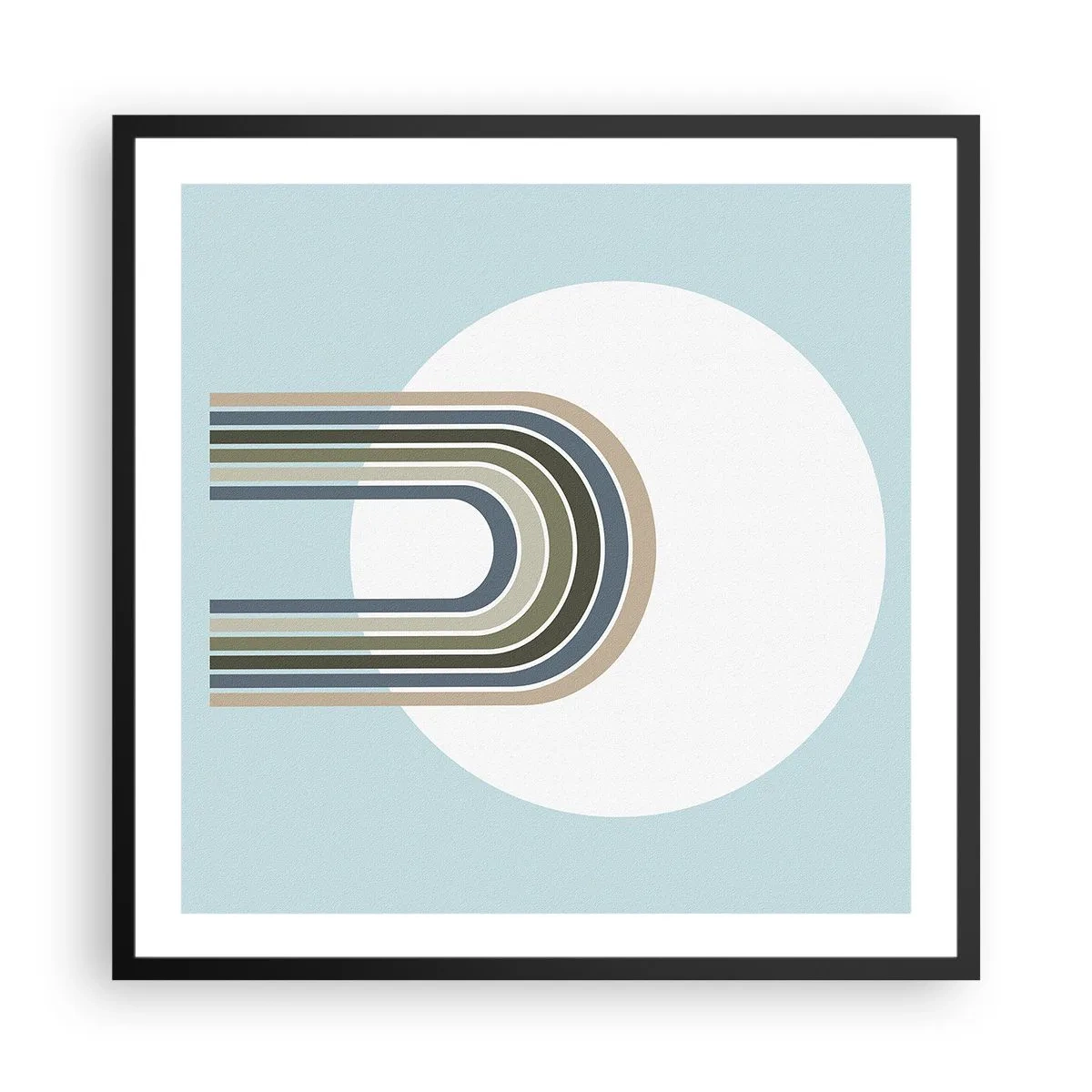 Poster in een zwarte lijst - Onweerstaanbare aantrekkingskracht - 60x60 cm