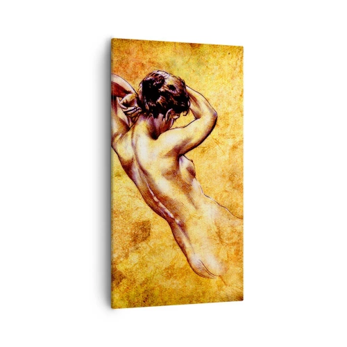 Schilderen op canvas - Ontdekt, maar nog steeds een mysterie - 55x100 cm