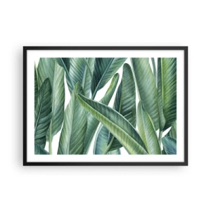 Poster in een zwarte lijst - Groen zelf - 70x50 cm
