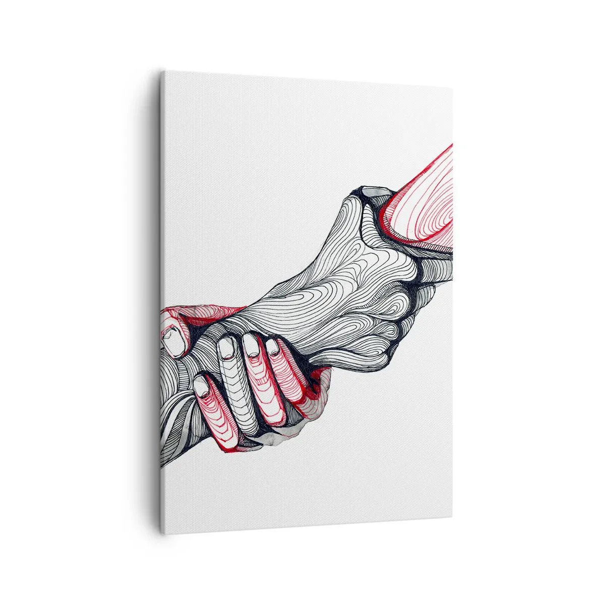 Schilderen op canvas - Je bent in goede handen - 50x70 cm