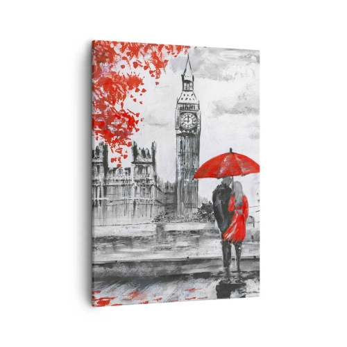 Schilderen op canvas - Verliefd op Londen - 50x70 cm