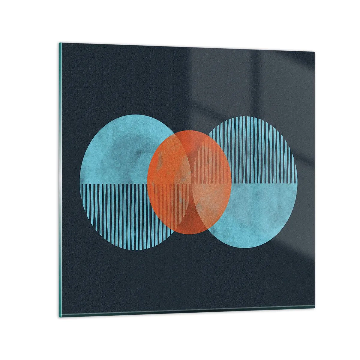 Schilderen op glas - Symmetrische compositie - 30x30 cm