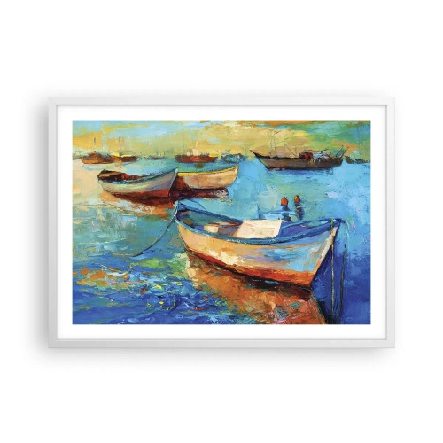 Poster in een witte lijst - In de zuidelijke baai - 70x50 cm