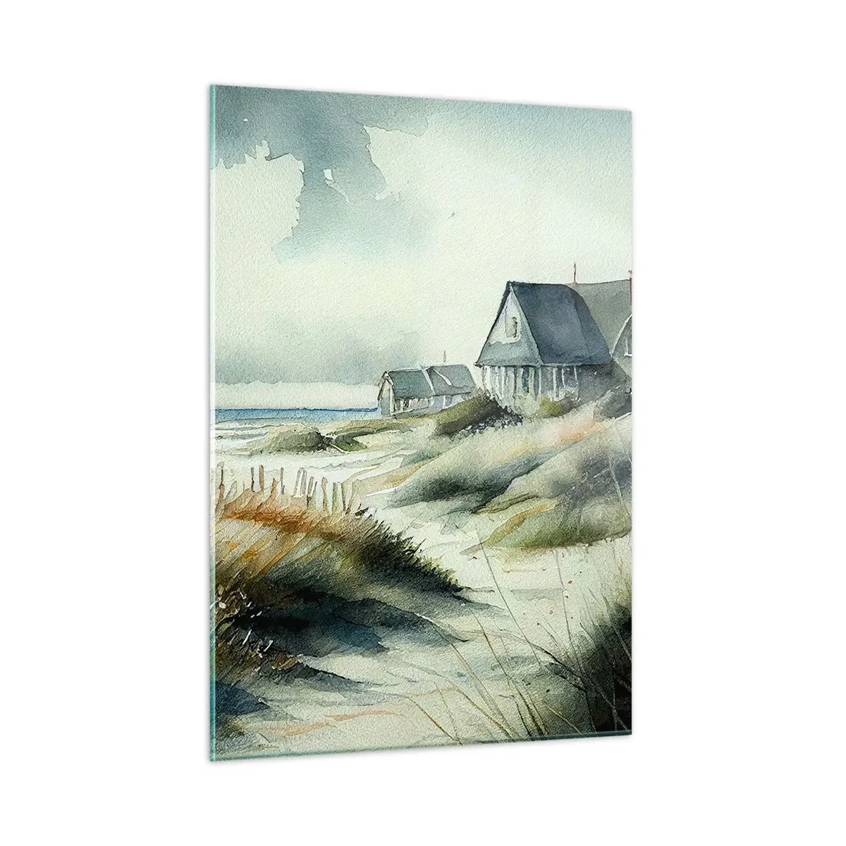 Schilderen op glas - Weg van de drukte - 50x70 cm
