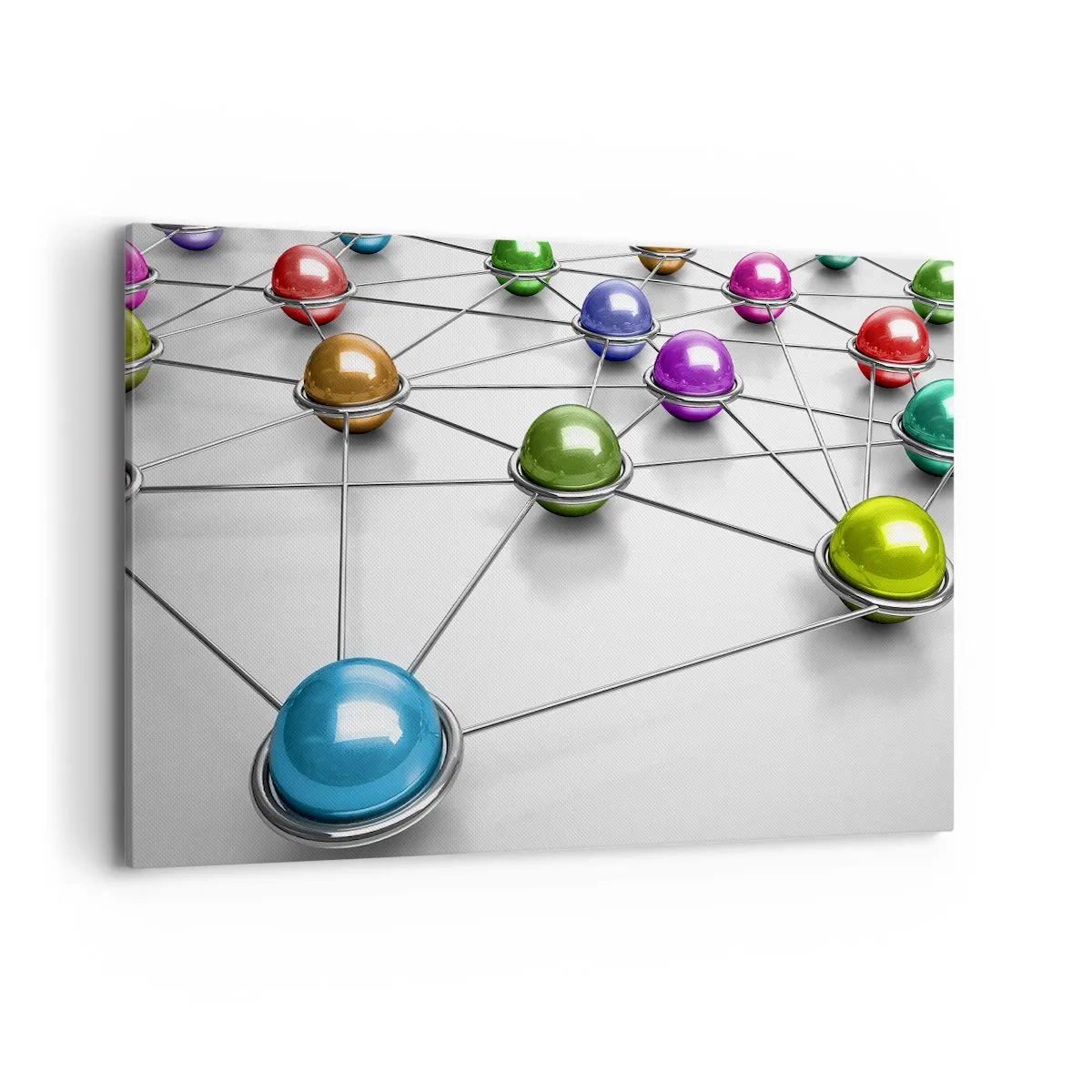 Schilderen op canvas - Kosmisch spinnenweb - 120x80 cm