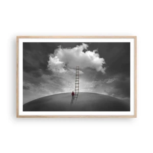 Een poster in een licht eiken lijst - Alles is mogelijk - 91x61 cm