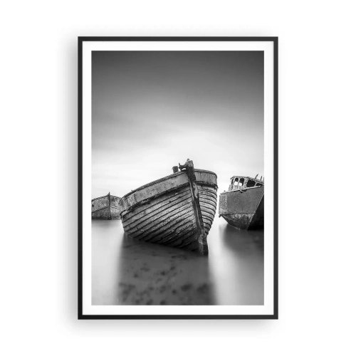 Poster in een zwarte lijst - Alleen herinneringen ... - 70x100 cm