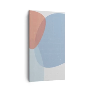 Schilderen op canvas - Pastelkleurige relaties - 45x80 cm