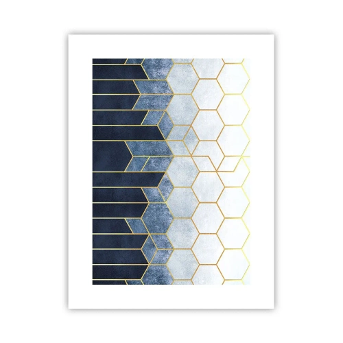 Poster - Compositie in een gesyncopeerd ritme - 30x40 cm