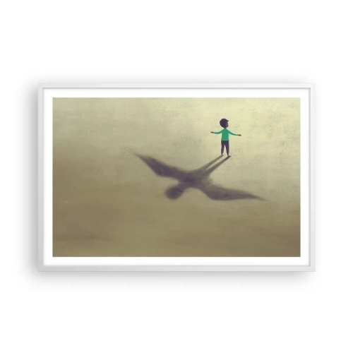 Poster in een witte lijst - De held van de toekomst - 91x61 cm