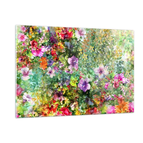 Schilderen op glas - In bloemen voor verderf - 120x80 cm