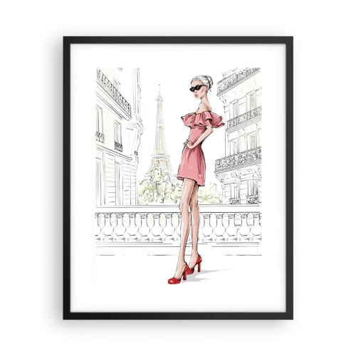 Poster in een zwarte lijst - Mode kunst - 40x50 cm