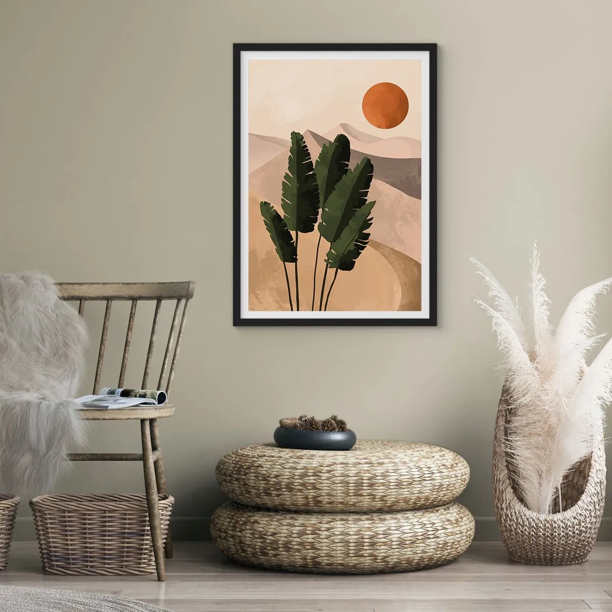 Poster in een zwarte lijst - De triomf van het leven - 61x91 cm